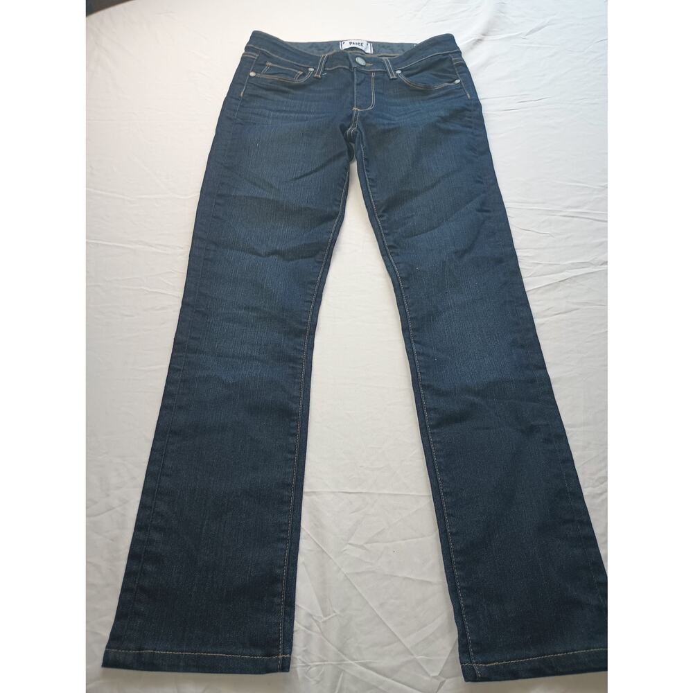 Paige Skyline Straight Jeans Womens Size 27 Dark Wash Denim Classic